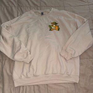 Gildan Cream Men's Crewneck Sweater with Graphic